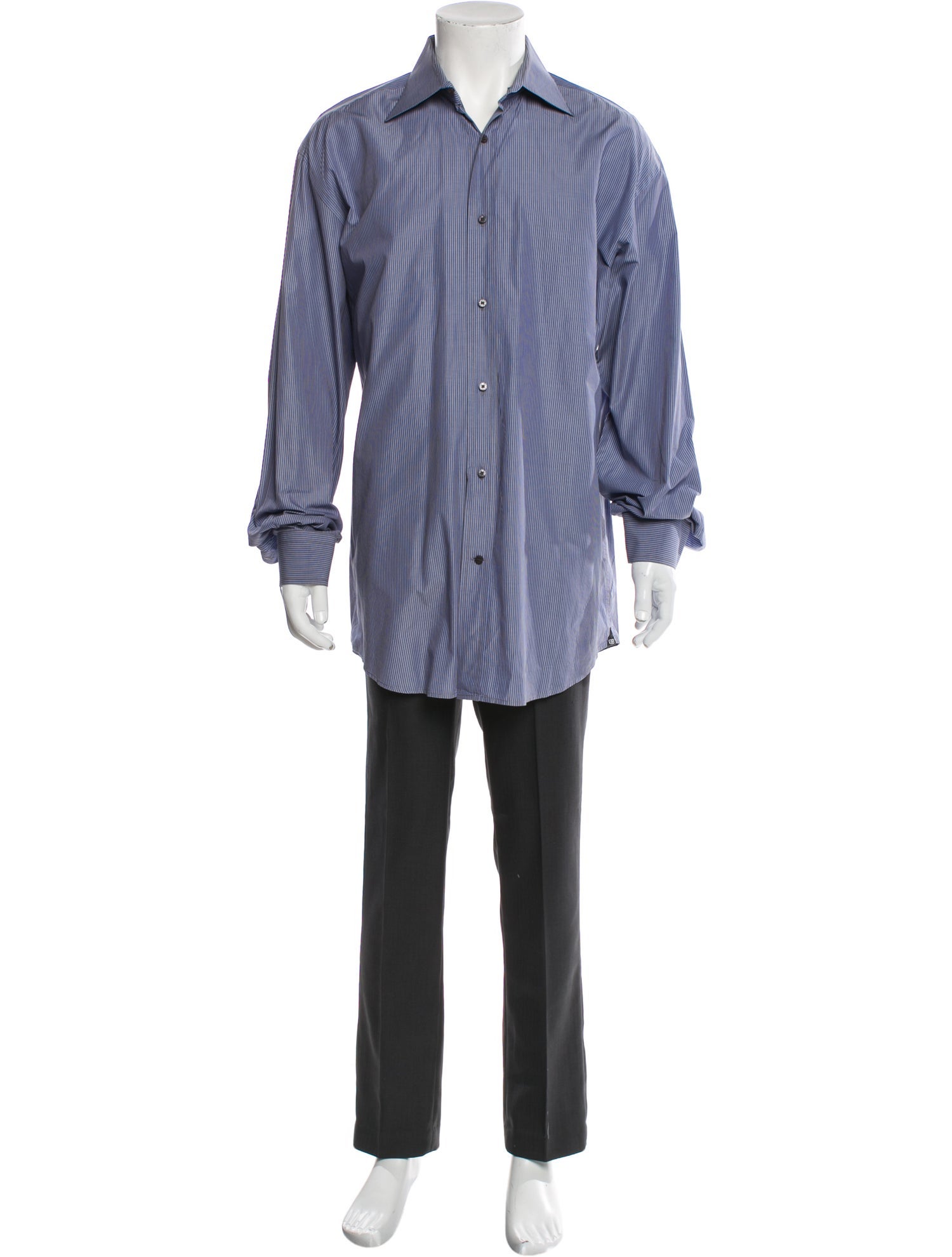 Balenciaga Vintage Striped Dress Shirt