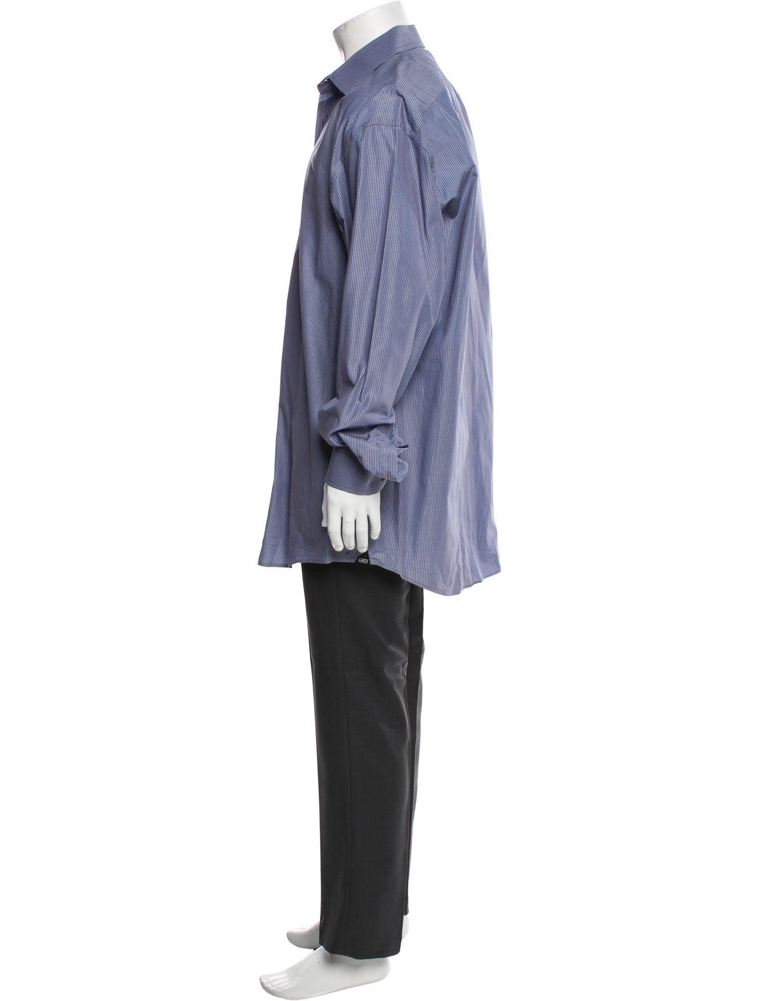 Balenciaga Vintage Striped Dress Shirt