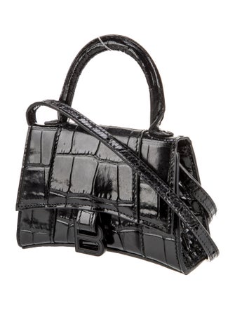 Balenciaga Embossed Leather Hourglass Mini
