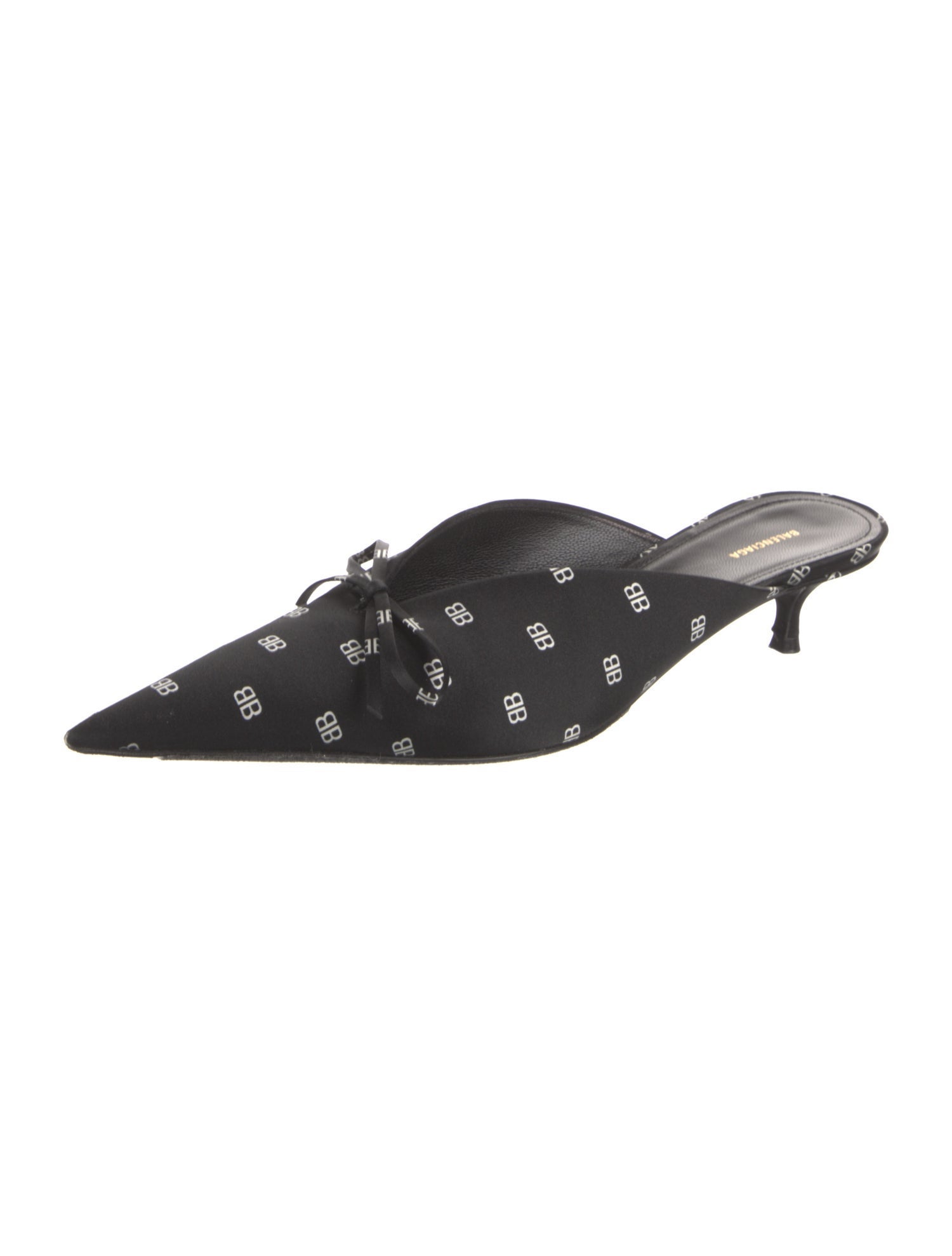 Balenciaga Satin Printed Mules