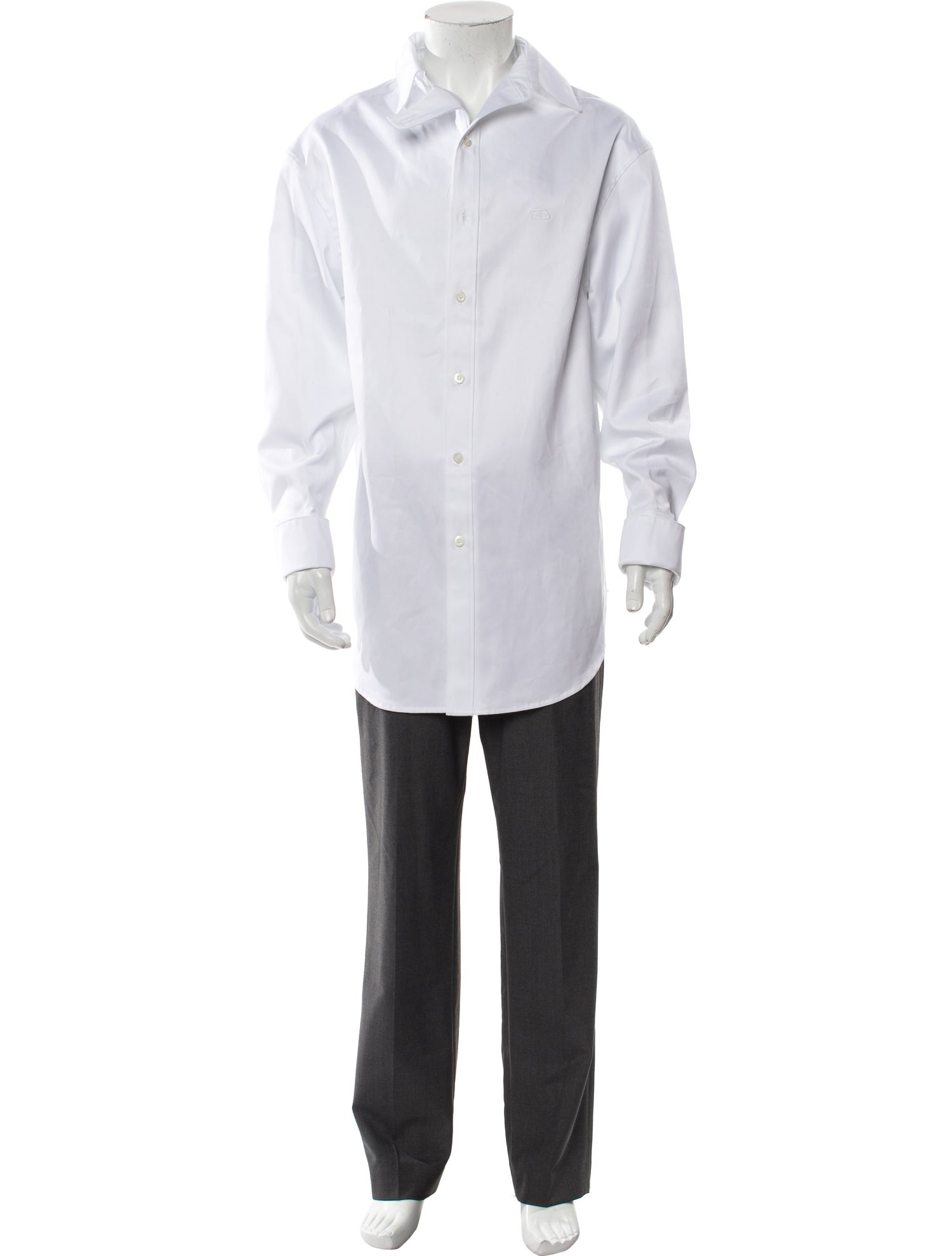 Balenciaga 2018 Long Sleeve Dress Shirt