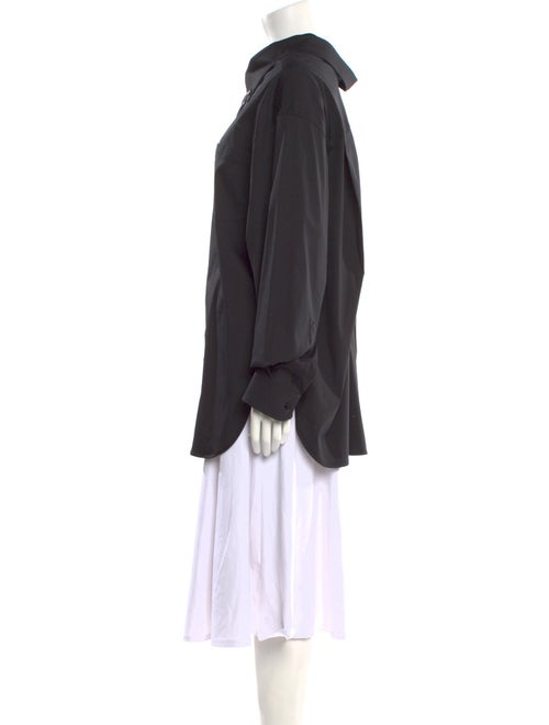 Balenciaga 2018 Tonal Logo Long Sleeve Tunic