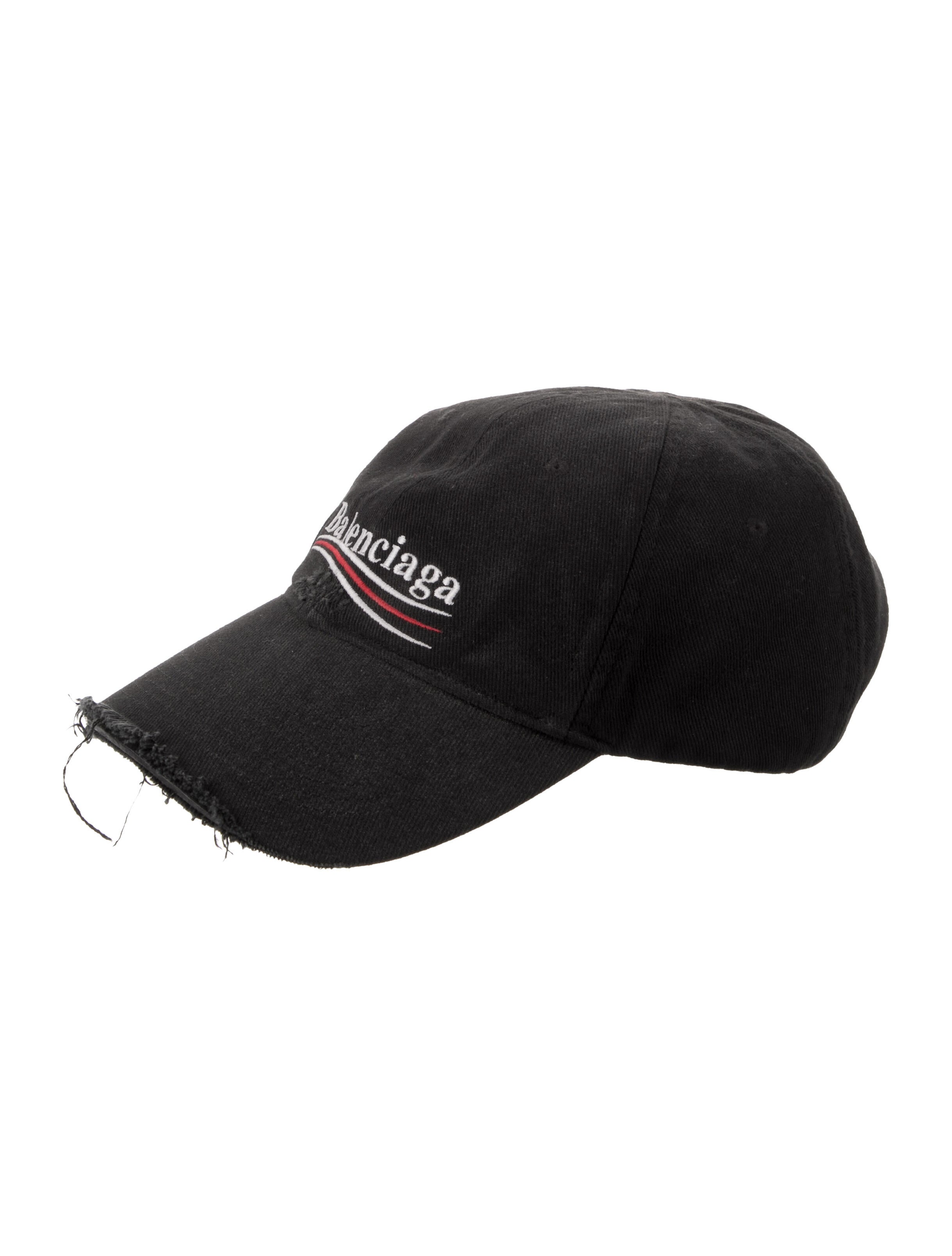 Balenciaga Embroidered Logo Political Campaign Distressed Baseball Cap