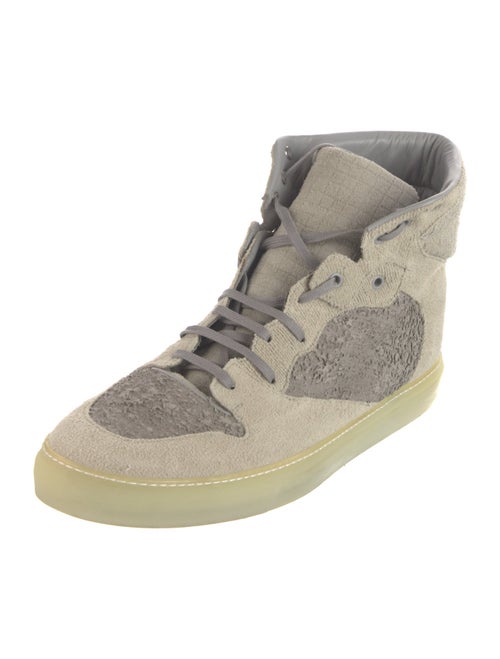 Balenciaga Suede Printed Sneakers