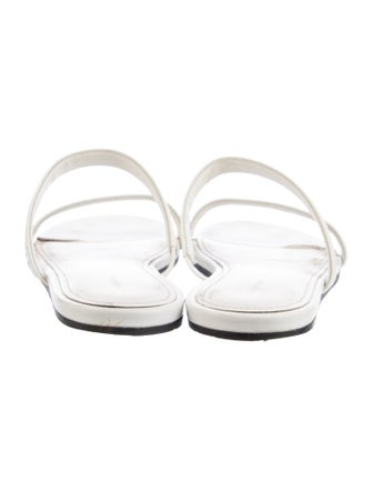 Balenciaga Logo Leather Slides