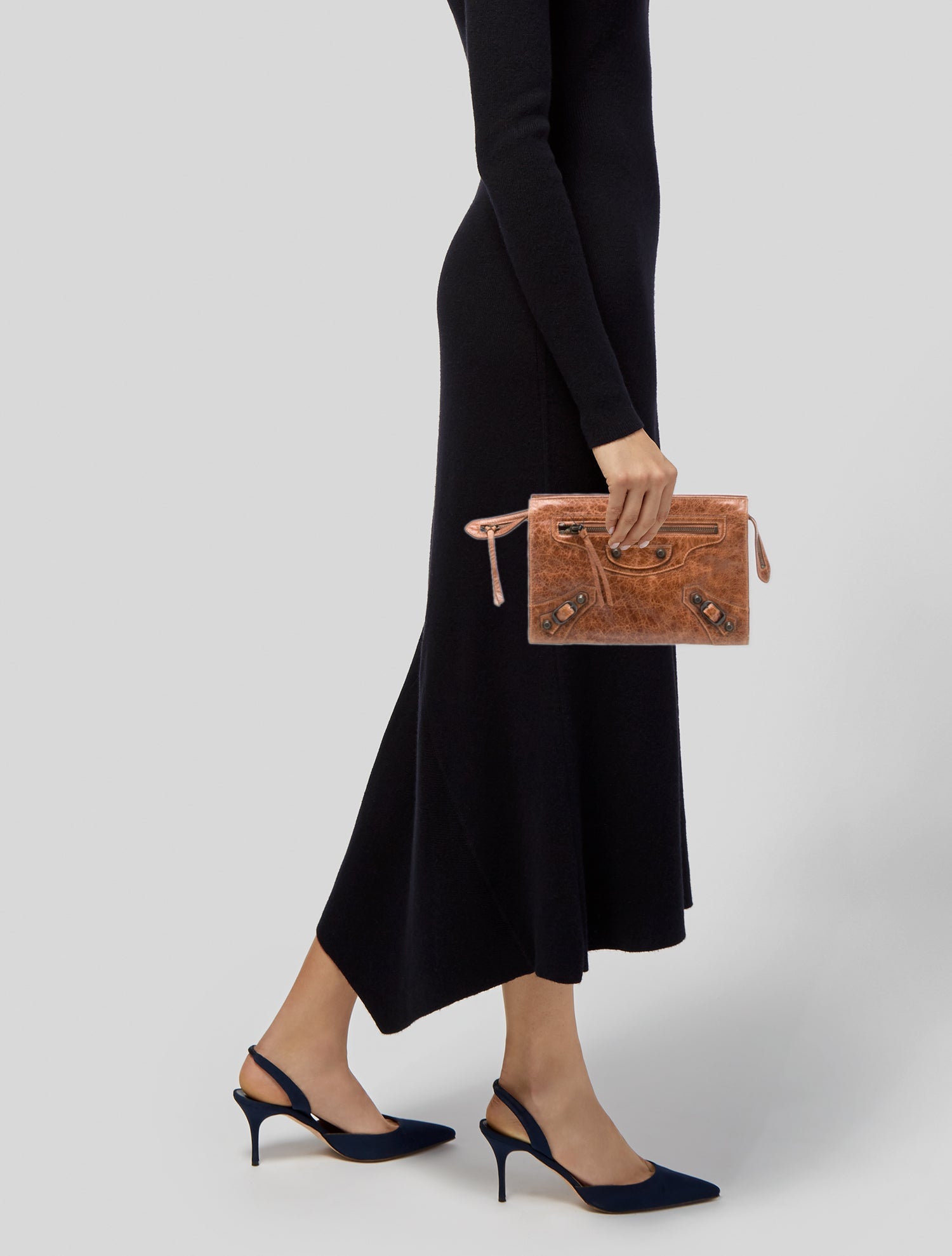 Balenciaga Leather Clutch