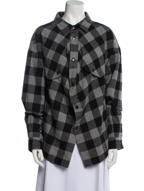 Balenciaga 2019 Plaid Print Jacket