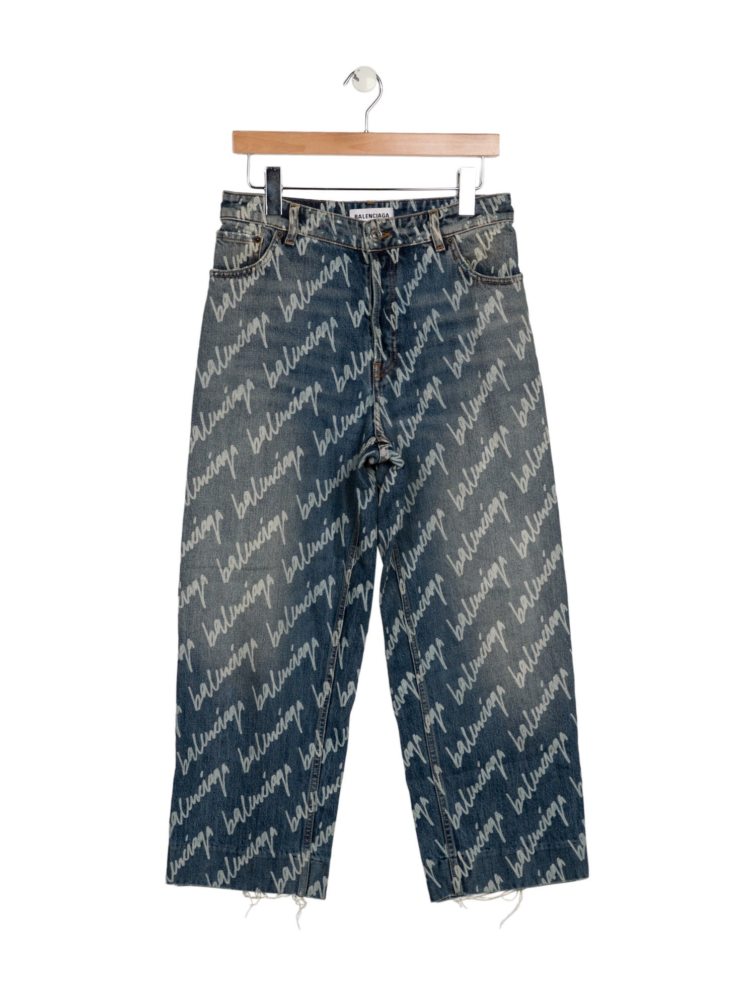 Balenciaga 2021 Wide Leg Jeans