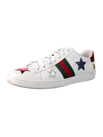 Gucci Leather Striped Sneakers