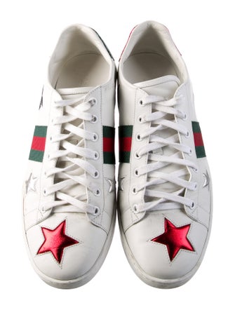 Gucci Leather Striped Sneakers