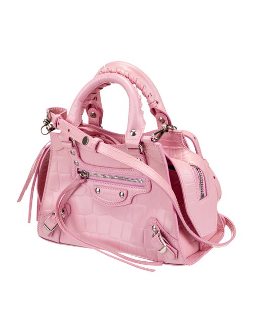 Balenciaga Embossed Leather Neo Classic City Mini