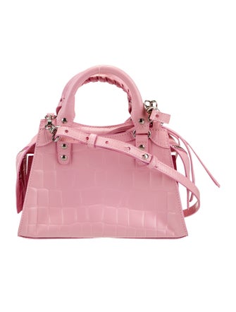 Balenciaga Embossed Leather Neo Classic City Mini