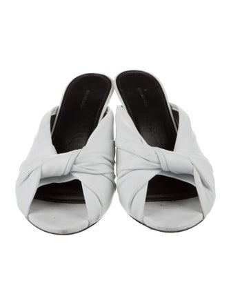 Balenciaga Leather Slides