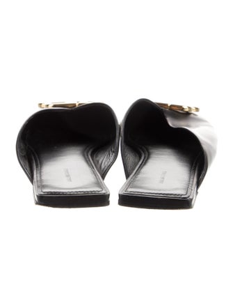 Balenciaga BB Square Calf Leather Mules