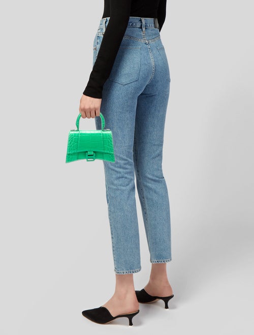 Balenciaga Embossed Leather Top Handle Bag