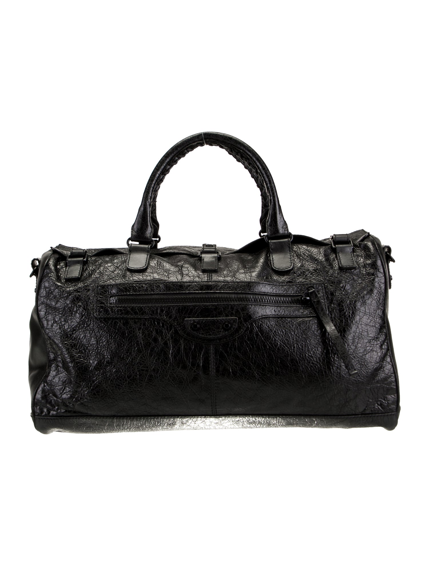 Balenciaga Leather Weekender Bag Small