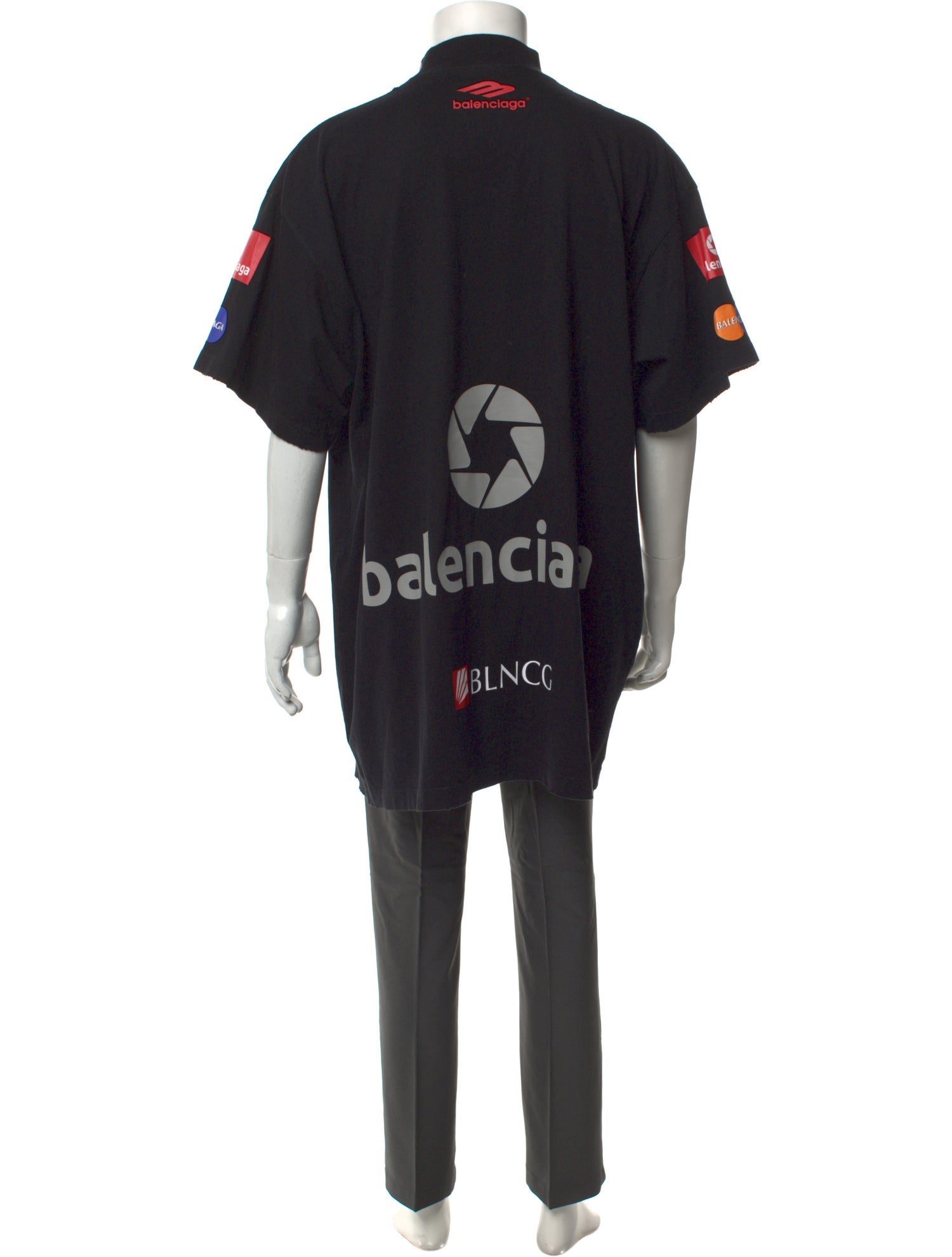 Balenciaga 2023 Racing Logo T-Shirt - Black T-Shirts, Clothing