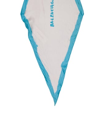 Balenciaga Silk Printed Scarf