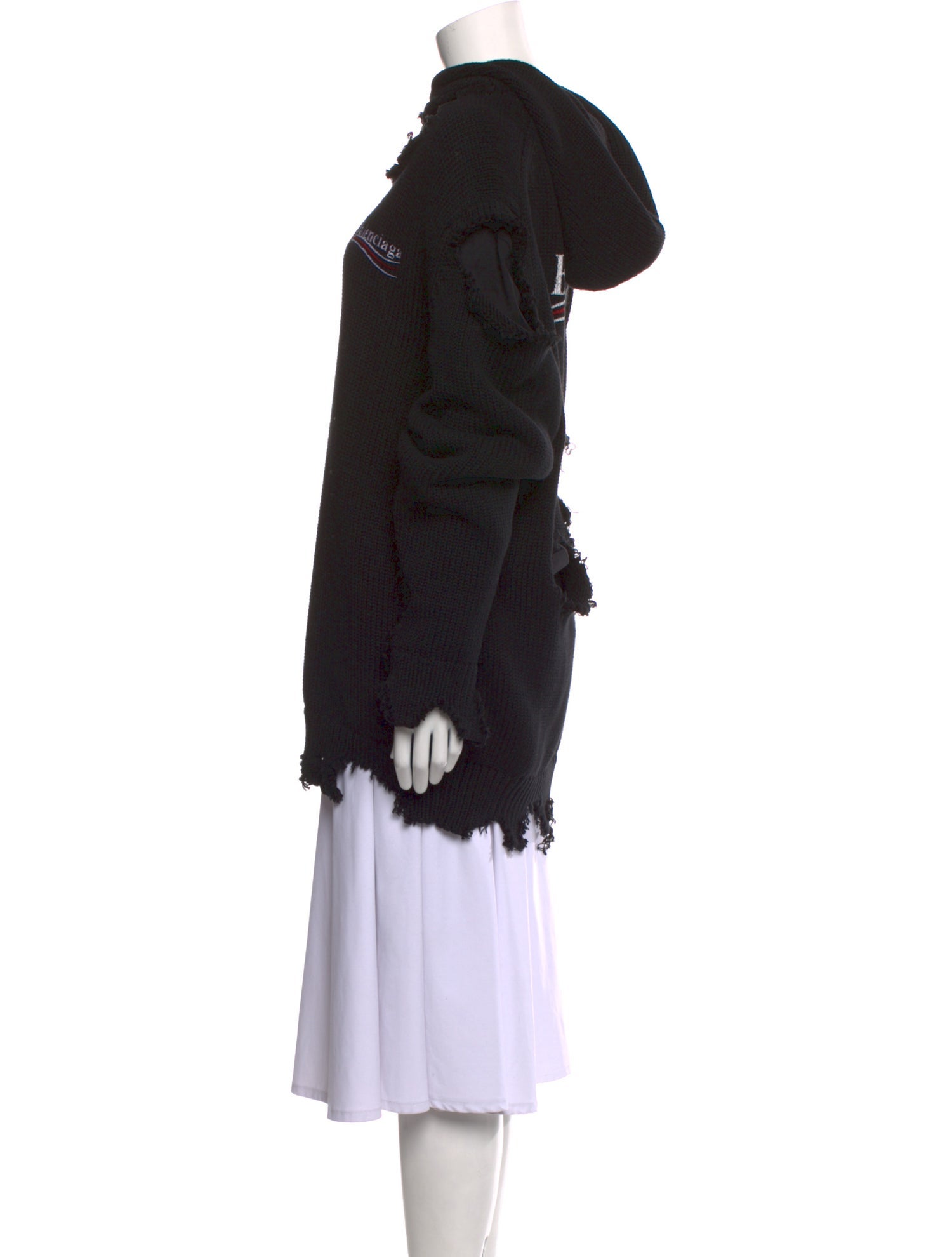 Balenciaga 2021 X Political Campaign Logo Hoodie