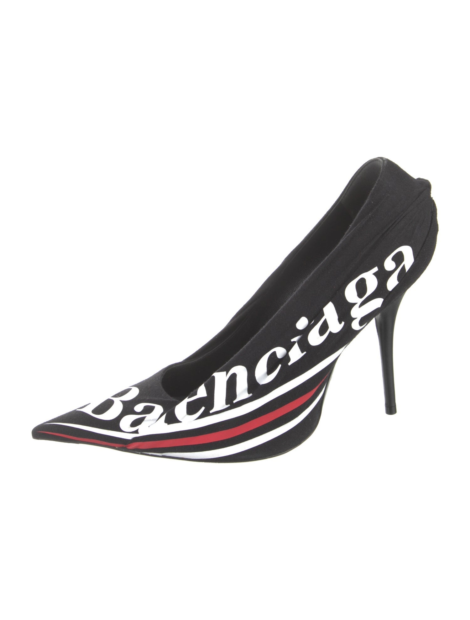 Balenciaga Printed Slingback Pumps