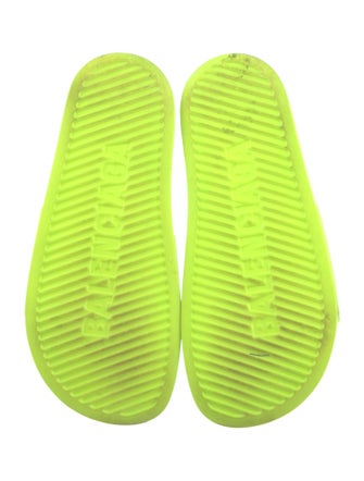 Balenciaga Rubber Graphic Print Slides