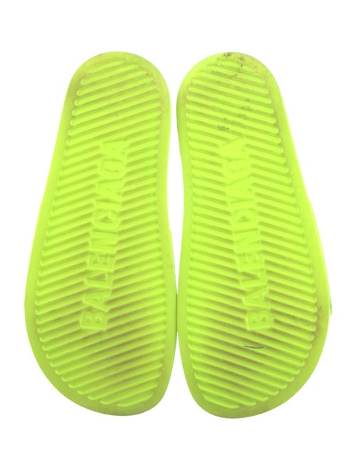 Balenciaga Rubber Graphic Print Slides