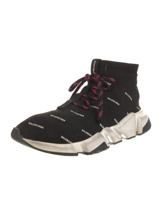 Balenciaga Speed Trainer Lace Up 'All Over' Sock Sneakers