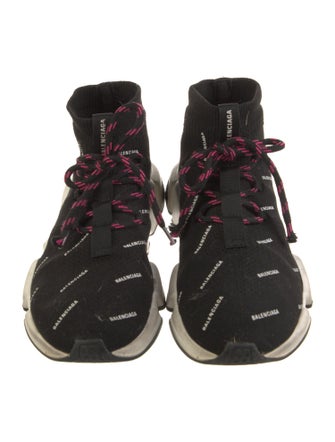 Balenciaga Speed Trainer Lace Up 'All Over' Sock Sneakers