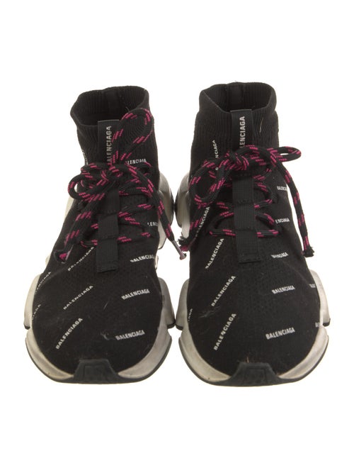 Balenciaga Speed Trainer Lace Up 'All Over' Sock Sneakers