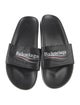 Balenciaga Leather Printed Slides
