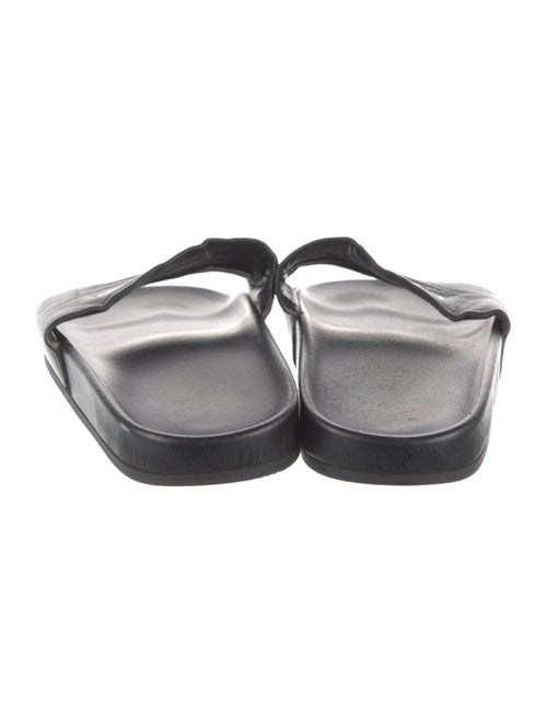 Balenciaga Leather Printed Slides