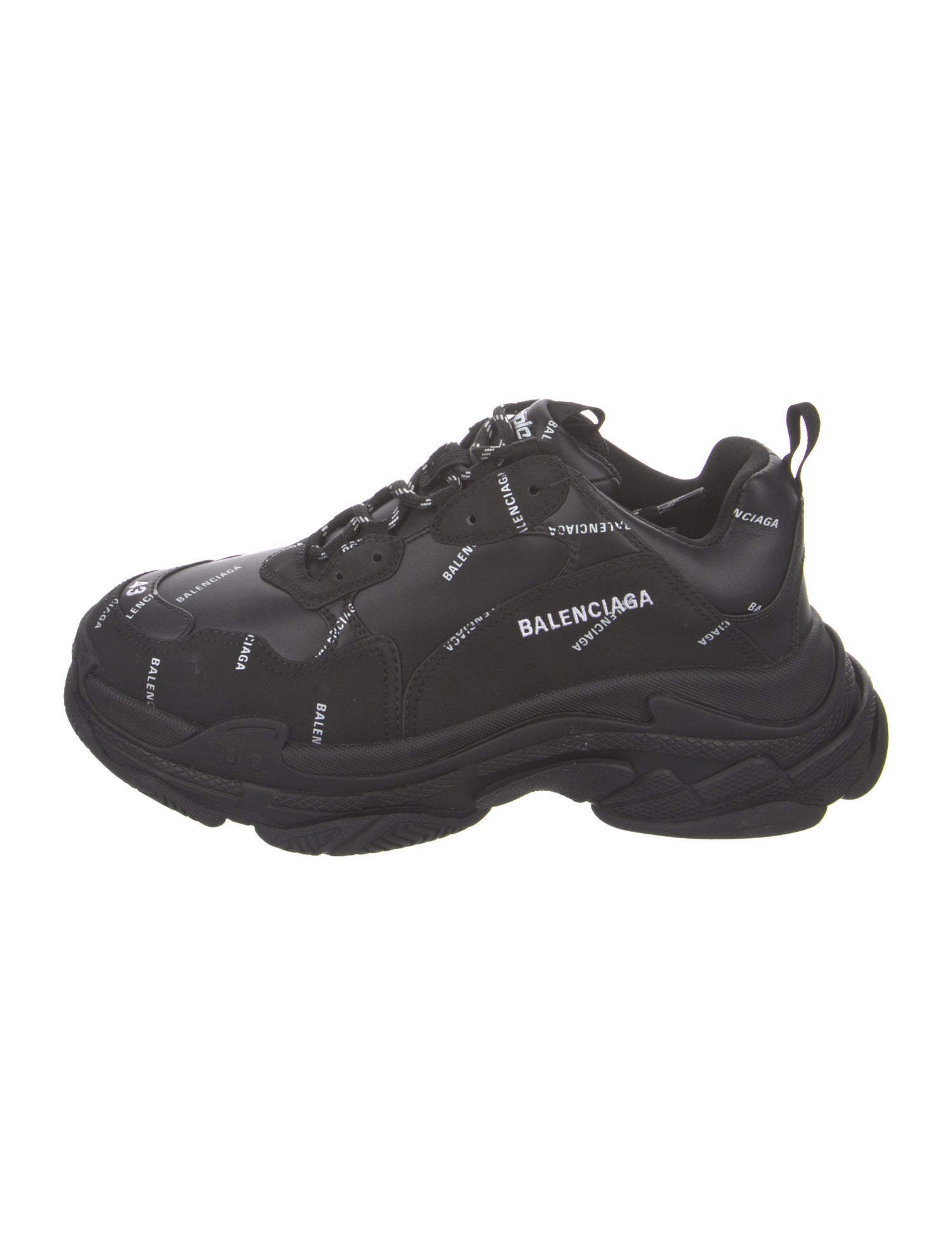 Balenciaga Triple S 'All-Over Logo' Chunky Sneakers w/ Tags