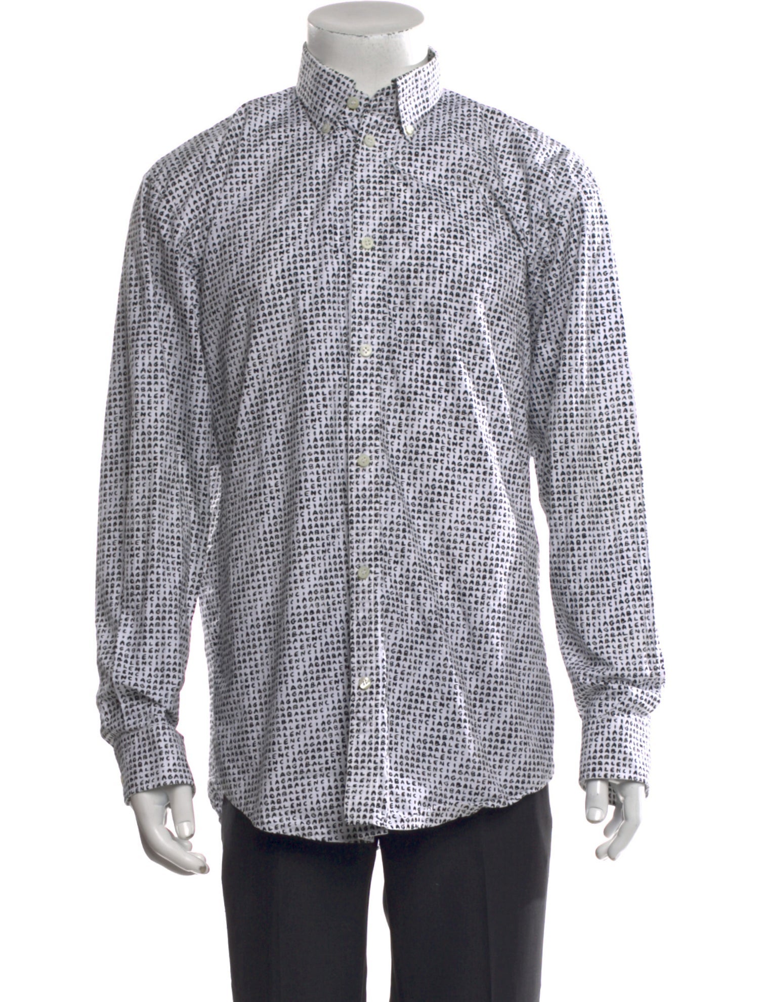 Balenciaga 2020 Plaid Print Shirt