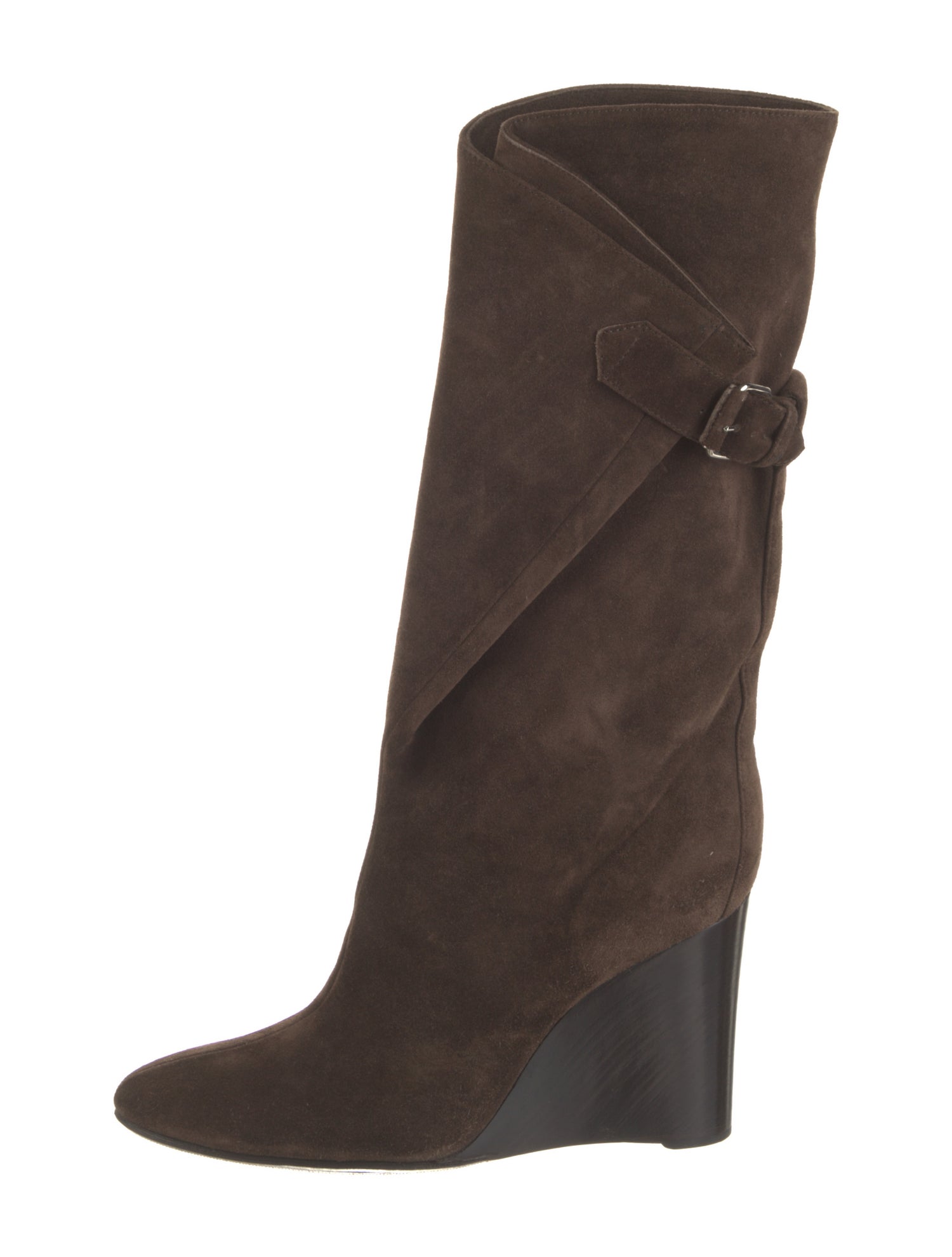 Balenciaga Suede Riding Boots