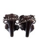 Balenciaga Leather Studded Accents Gladiator Sandals