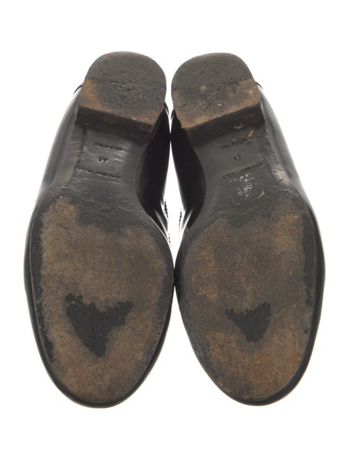 Balenciaga Leather Tassel Accents Loafers