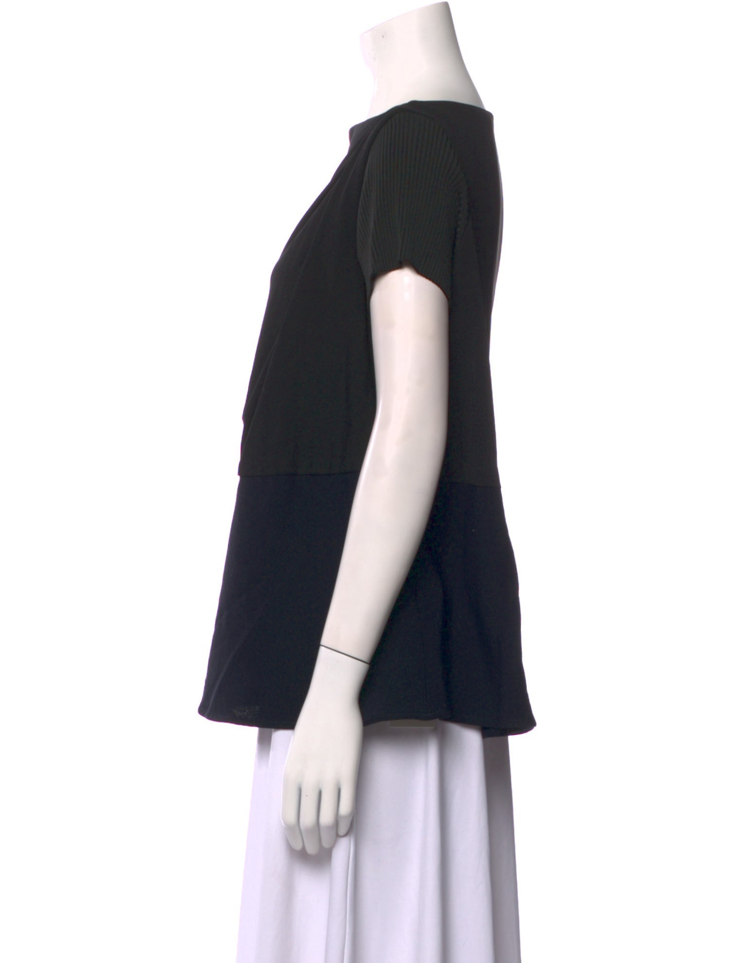 Balenciaga 2013 Bateau Neckline Top