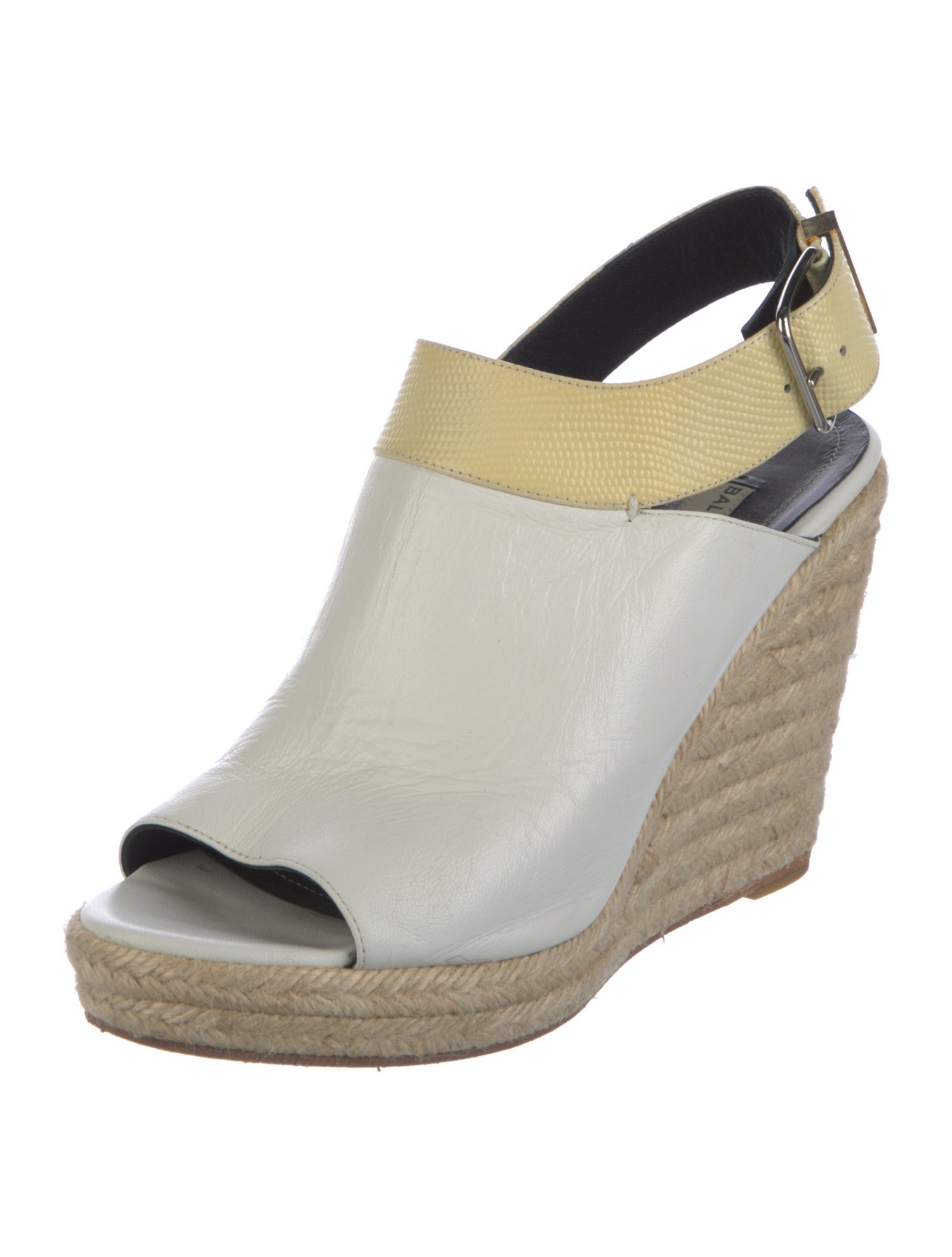 Balenciaga Leather Espadrilles