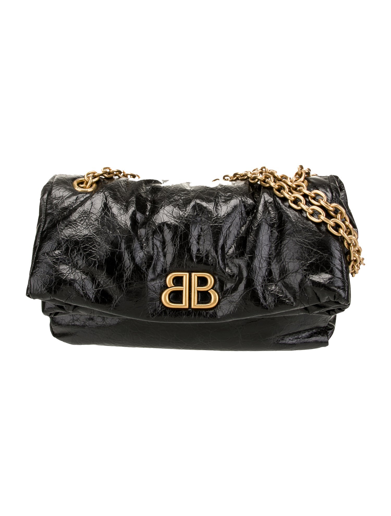 Balenciaga Leather Monaco Chain Bag Small 2022