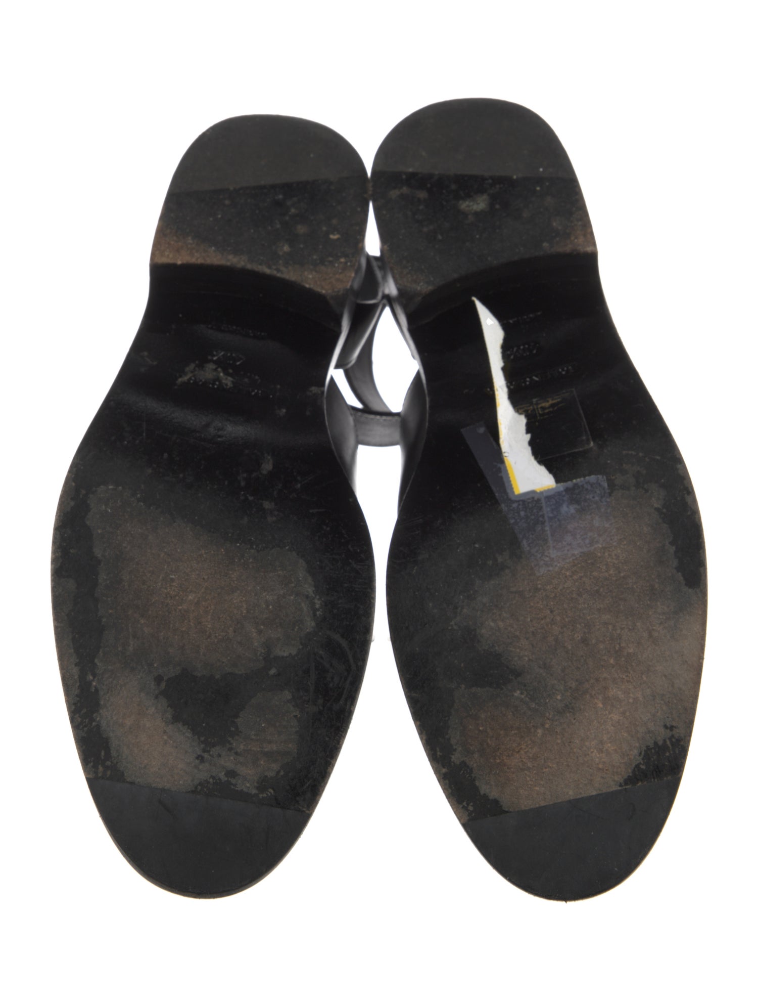 Balenciaga Leather Studded Accents Oxfords