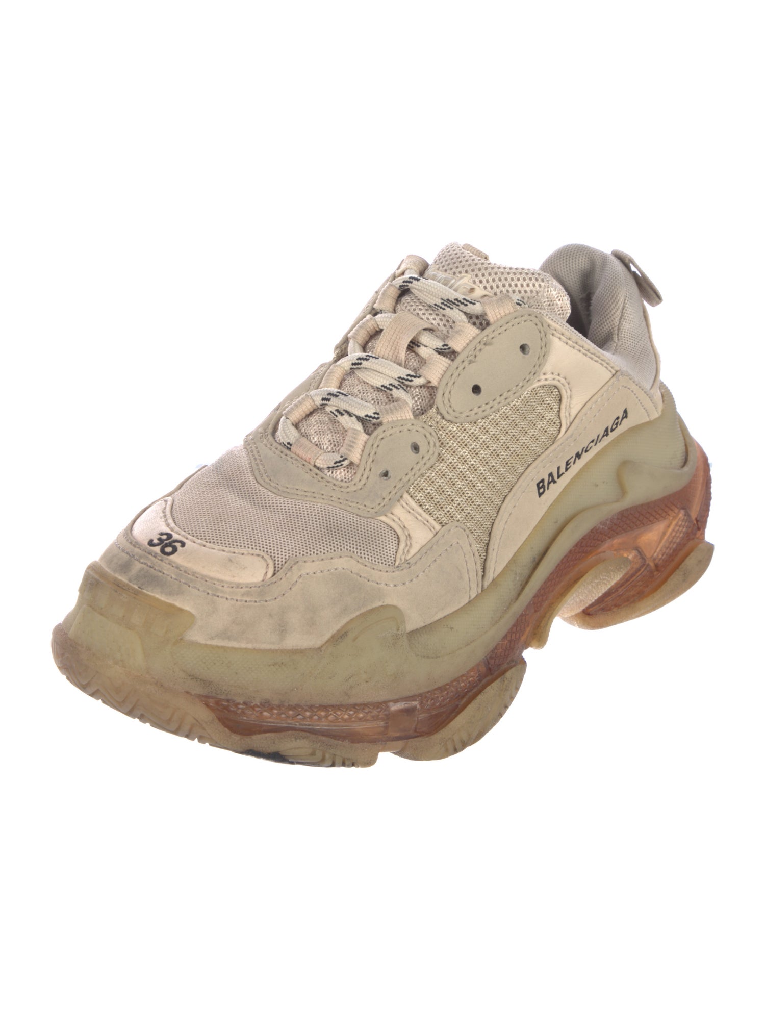 Balenciaga Triple S 'Clear Sole' Chunky Sneakers