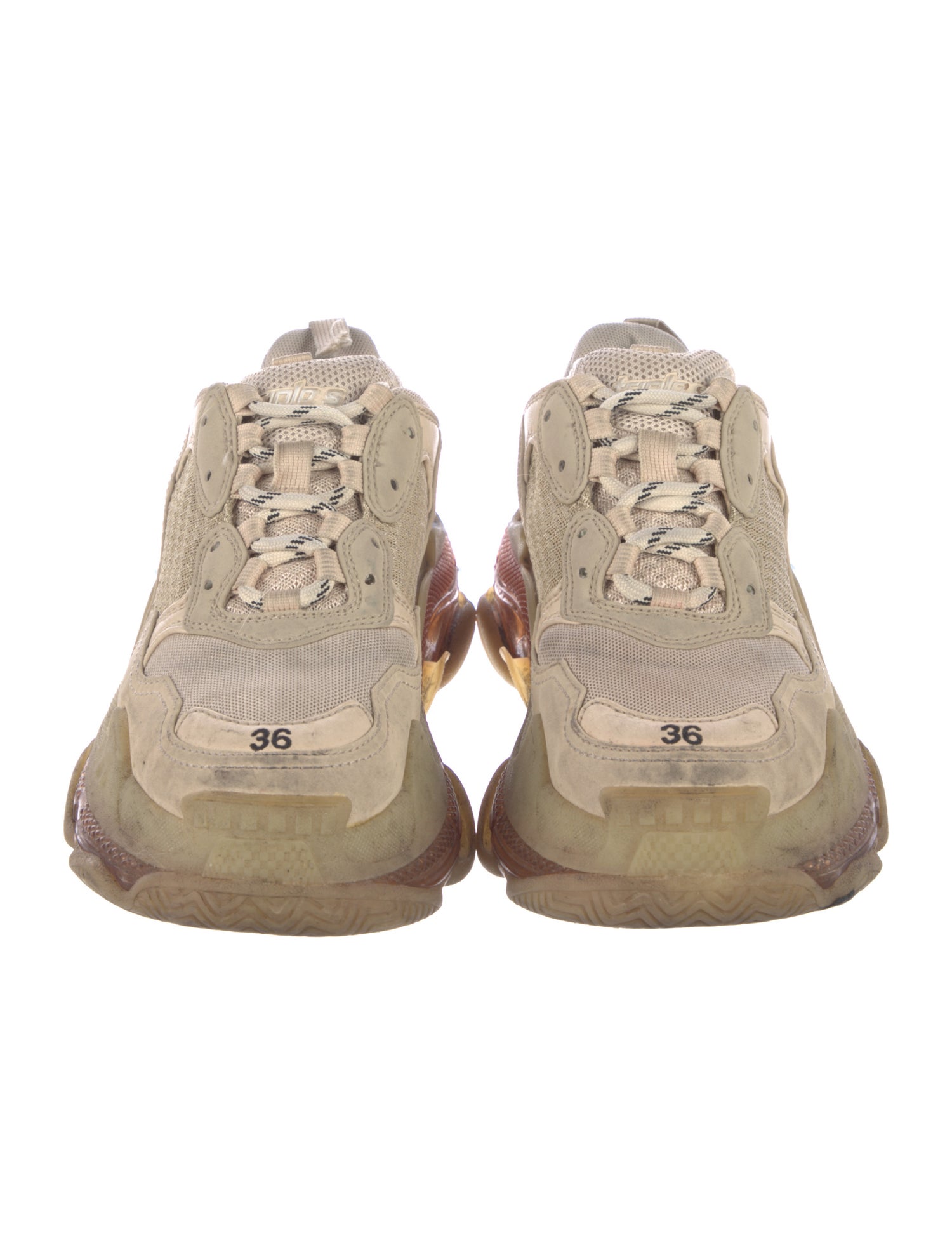 Balenciaga Triple S 'Clear Sole' Chunky Sneakers