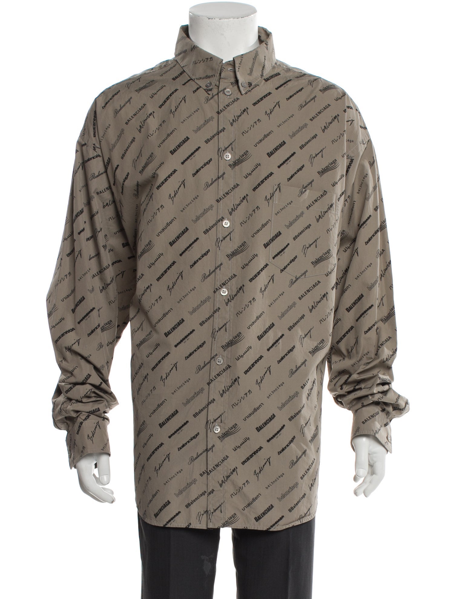 Balenciaga 2022 Signature Logo Shirt