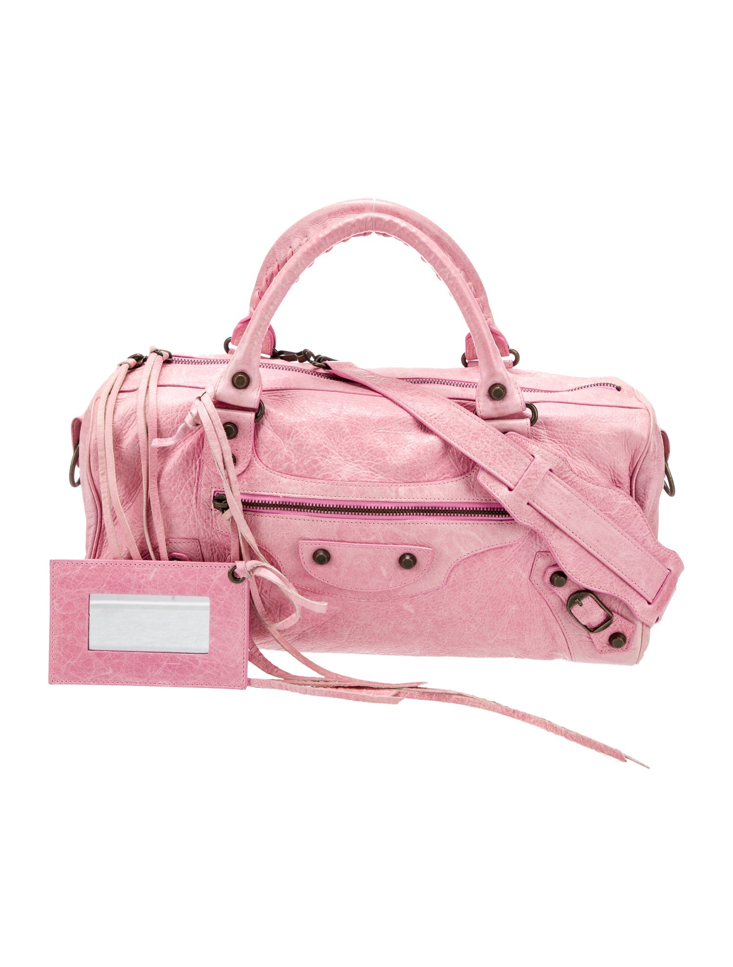 Balenciaga Leather Motocross Classic City Medium