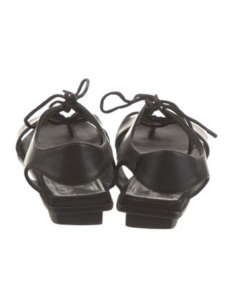 Balenciaga Leather Slingback Sandals