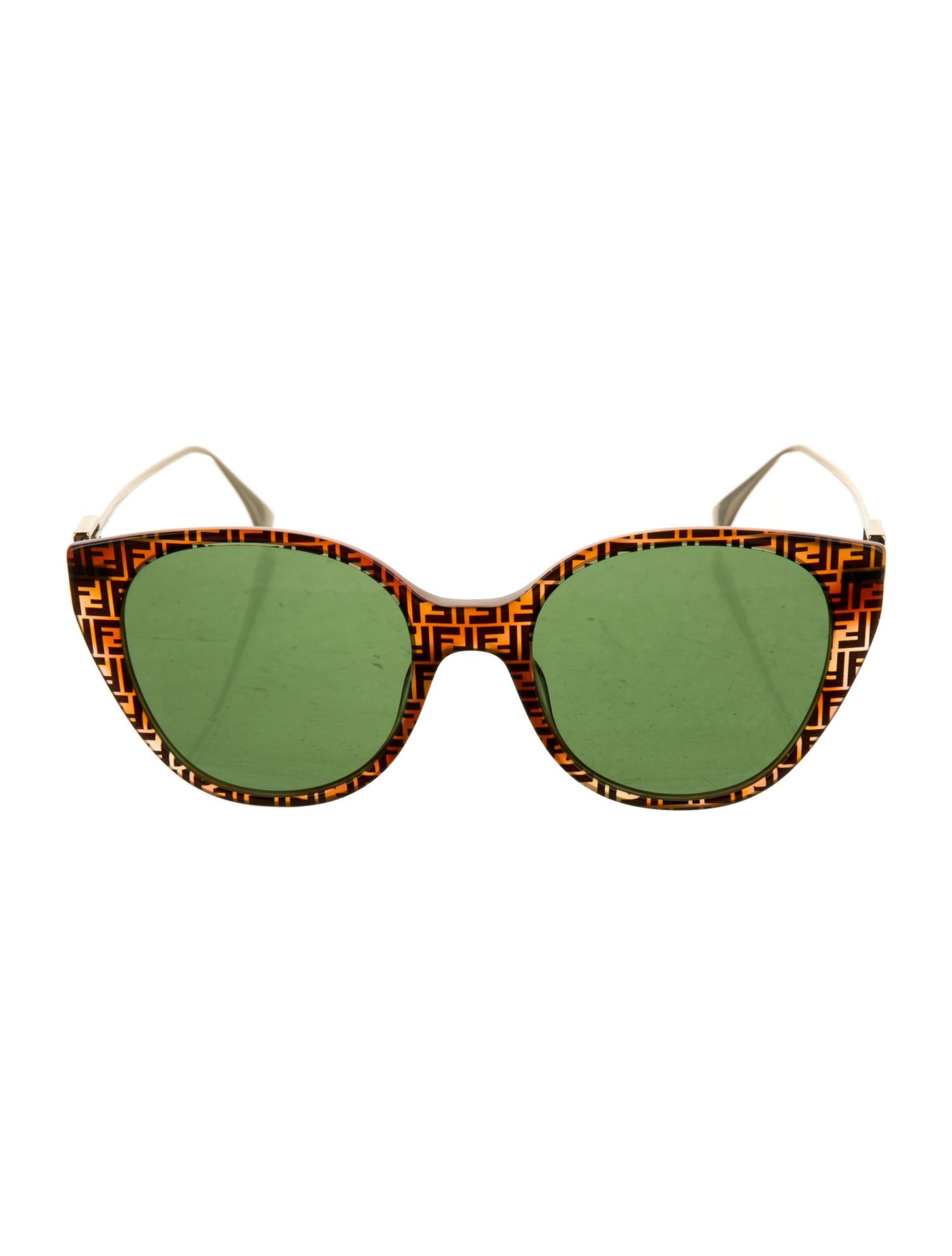 Balenciaga Zucca FF Logo Wayfarer Sunglasses