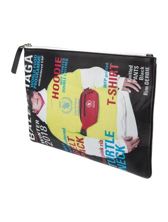 Balenciaga Leather Clutch