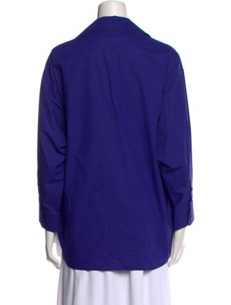 Balenciaga 2021 Long Sleeve Button-Up Top