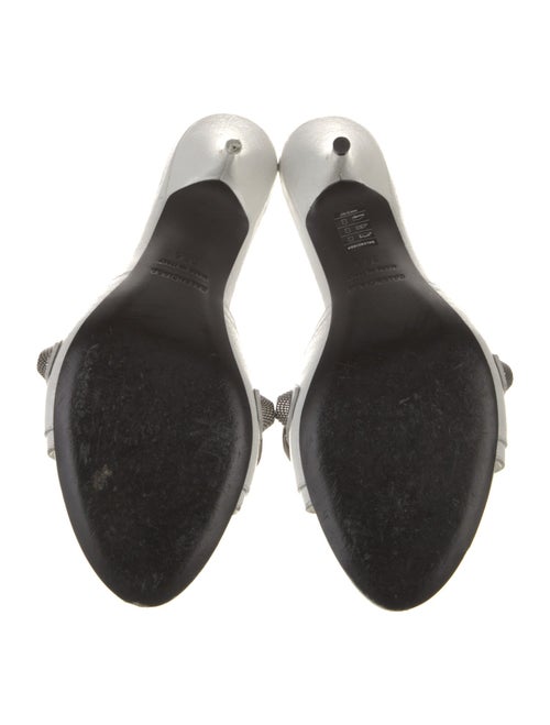 Balenciaga Leather Studded Accents Slides
