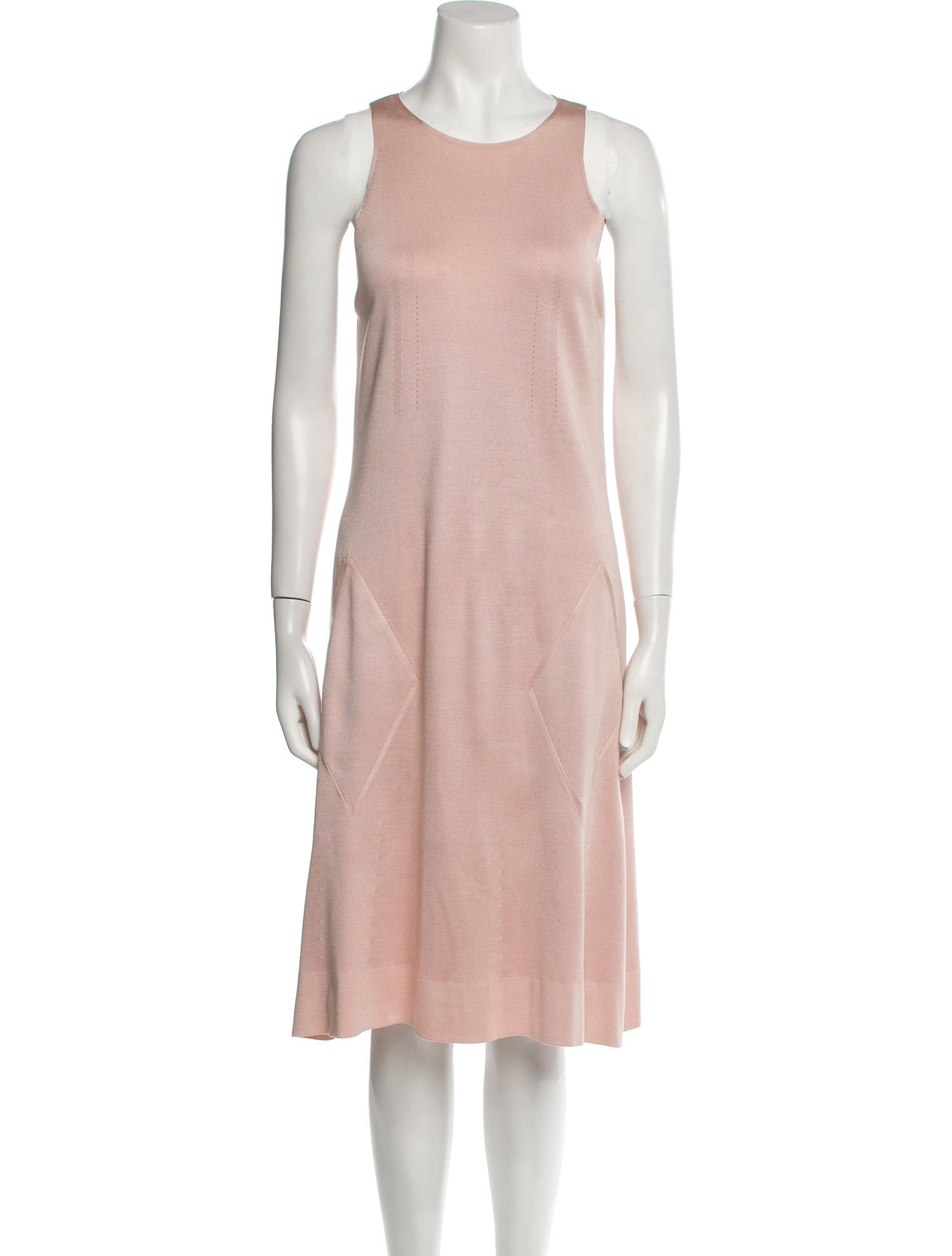 Balenciaga Scoop Neck Knee-Length Dress